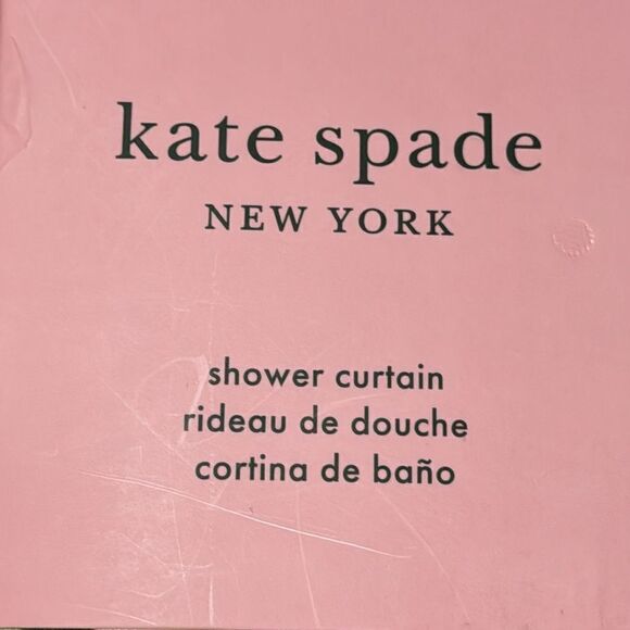 KATE SPADE CUCUMBER SHOWER CURTAIN - Picture 6 of 9